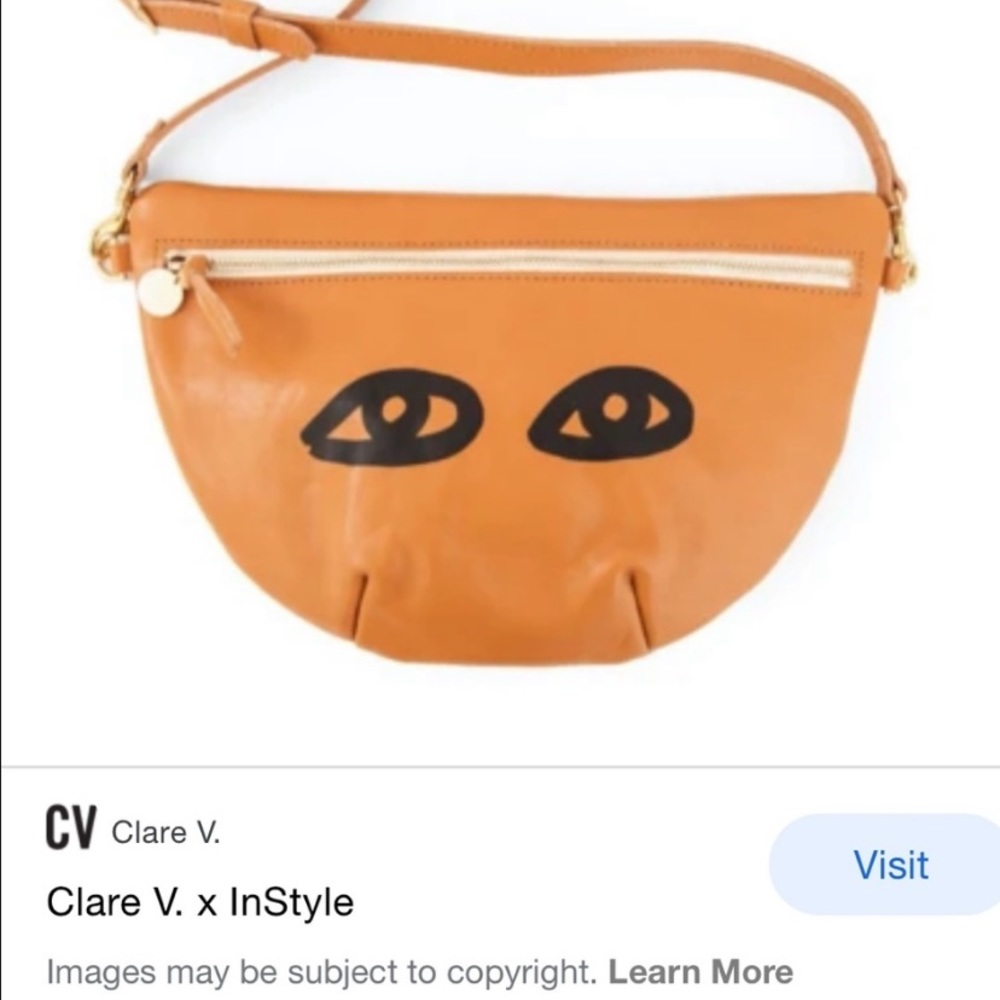 Clare V. x InStyle Grande Fanny in Natural w/Eyes